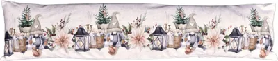 Immagine prodotto di Cuscino per finestra con decorazione natalizia illuminata Elfo con lanterna CYH6060C 20x85 cm