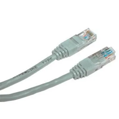 Produktbild von LAN UTP-Patchkabel, Kat.6, RJ45 M - RJ45 M, 1 m, ungeschirmt, grau, Economy