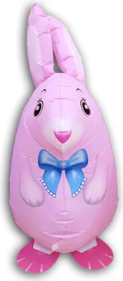 Produktbild von Airwalker Folienballon "Hase pink" | 60cm