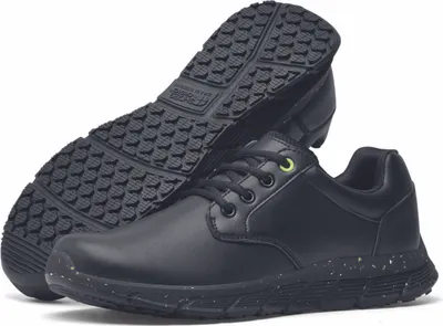 Produktbild von Shoes for Crews Herren SALOON II ECO MEN, nachhaltig produzierter Arbeitsschuh für Herren aus recyceltem Leder, schwarz, Gr. 40