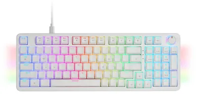 Produktbild von US Vollständige Mechanische Tastatur RGB Chroma Mechanik Hot-Swap Switches Antighosting Steuerrad Erweiterte Software MKPRO US Switch Yellow White