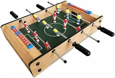 Produktbild von Pegasi Kickertisch Kinder und Erwachsene - Fussballtisch Mini- Fußballtisch - 51x31x9cm - Kinder Tischfussball - Foosball Table - Holz