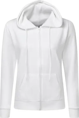Produktbild von SG SG29F | Ladies' Zip Hoody - Kapuzensweatjacke für Damen - Farbe: White - Größe: S