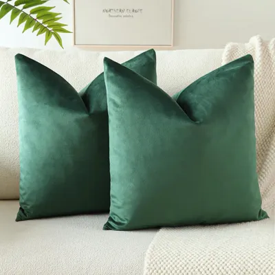 Produktbild von Set aus 2 weichen Samtkissenbezügen, 50 x 50 cm