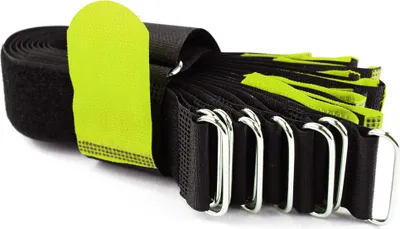 Produktbild von 10 x Klettkabelbinder 40 cm neon - Klett / Flausch auf GLEICHER SEITE! - Metallöse Goodymax®