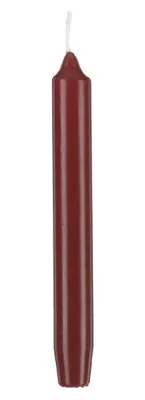 Produktbild von Leuchterkerzen Rotbraun 250 x Ø 25 mm, 12 Stück