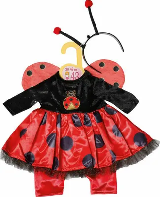 Produktbild von Dolly Moda Kleid+Hose+Mü Marienkäfer 43