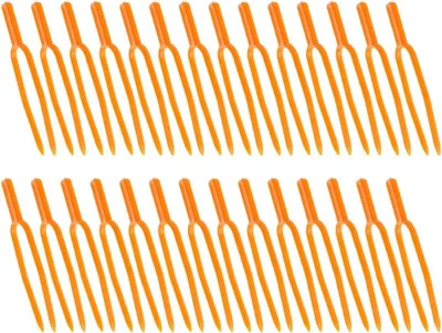 Image de 20 clips en plastique pour fixer les plantes grimpantes, 6 supports de plantes de 6 cm de long, adaptés aux fraises, aux stolons et aux plantes grimpantes