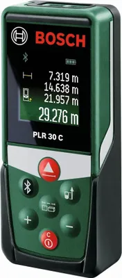 Obrázek produktu pro Bosch PLR 30 C, Laserový metr, m, Zelená, Digitální, 30 m, 0,05 m