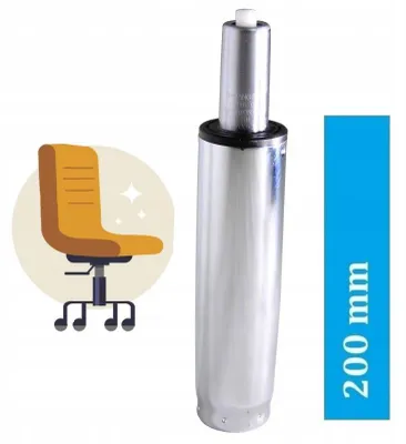 Zdjęcie produktu dla Siłownik gazowy do fotela biurowego 90 mm klasa 3 do 150 kg chrom FURNITEX