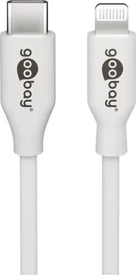 Produktbild von Goobay 39425 Lightning - USB-C™ Lade- und Synchronisationskabel, 1 m, Weiß - MFi-Kabel für Apple iPhone/iPad Weiß