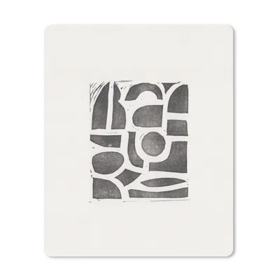 Produktbild von MuchoWow® Mauspad Mousepad Abstrakt - Formen - Schwarz 30x40 cm - Mousepads - Maus Mat - Pad - Mausunterlage - Mausmatten