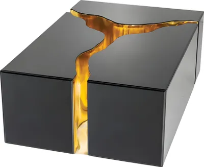 Image de Table basse moderne en bois noir