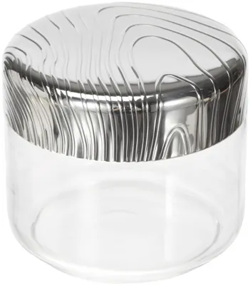 Vorratsdose aus Weißblech und Glas, mehrfarbig, 50 ml