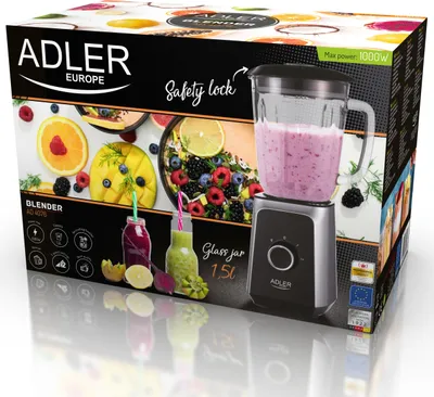 Immagine prodotto di Adler AD 4076 Frullatore da tavolo da 1,5 l 500 W Nero