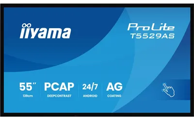 Produktbild von IIYAMA 139.0cm(55") T5529AS-B1AG 16:9 M-Touch 2xHDMI+UBS-C (Speditionsversand)
