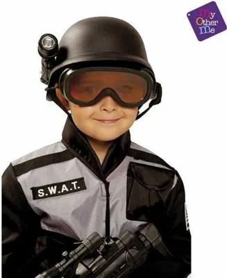Produktbild von Kinderhelm My Other Me Polizei Swat Schwarz