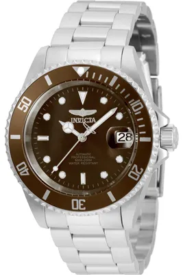 Obrázek produktu pro Invicta Pro Diver 35689 Pánské hodinky - Automatic Movement - Nerezová ocel s hnědým ciferníkem - 40 mm