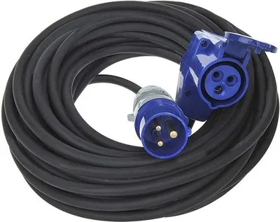 Obrázek produktu pro CEE prodlužovací kabel 30M s CEE úhlovým konektorem + Schuko zásuvka 3x2,5mm²