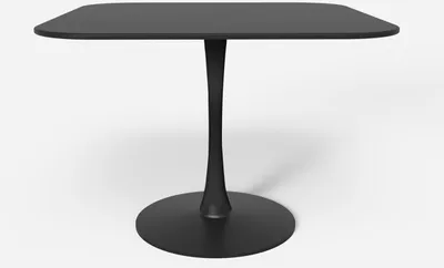 Immagine prodotto di Tavolo quadrato in stile calice per bar cucina sala da pranzo Lillium 80 - Nero