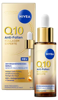 Produktbild von NIVEA Q10 Anti-Falten Kollagen Expert 3in1 Regeneriendes Serum 30ml