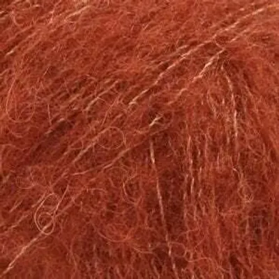 Zdjęcie produktu dla Drops Brushed Alpaca Silk Uni Colour 24 Rust Przędza dziewiarska