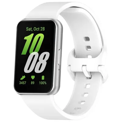 Produktbild von Bizon Armbanduhr Silikon für Galaxy Fit 3, Weiß
