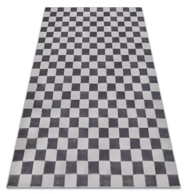Image de Tapis AURA EB112 gris - Échiquier, structurel, moderne gris 240x330 cm
