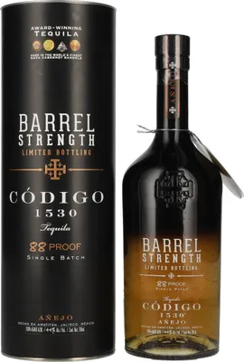 Produktbild von Código 1530 BARREL AÑEJO Tequila 44% Vol. 0,7l in Geschenkbox