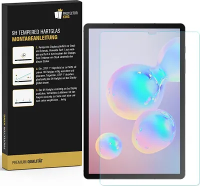 Produktbild von 2x 9H Panzerglas für Samsung Galaxy Tab S5e Displayschutz Schutzglas Panzerfolie Schutzfolie Displayglas Hartglas echtes Tempered Sicherheitsglas Glasfolie