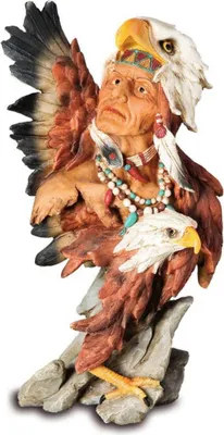 Produktbild von Western Indianer Büste mit Adlerkopf Haube