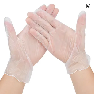 Obrázok produktu pre 100 kusov / kartón Jednorazové rukavice PVC ochrana pre pracovisko vonkuM