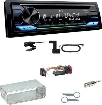 Produktbild von JVC KD-DB912BT Digitalradio Bluetooth Einbauset für Mercedes E-Klasse W124