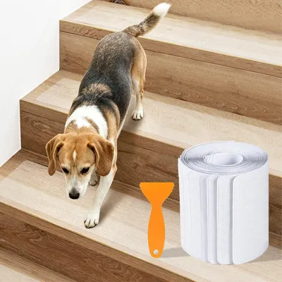 Zdjęcie produktu dla Antypoślizgowa podkładka, przezroczyste paski - 15 sztuk, 80 cm - samoprzylepna, wodoodporna