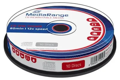Zdjęcie produktu dla MediaRange CD-RW 700Mb. 25 sztuk w szpindlu