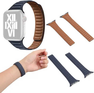 Obrázek produktu pro Pro Apple Watch Series 9 8 7 41mm / 6 SE 5 4 40mm / 3 2 1 38mm Řemínek hodinek Dark Dark Blue