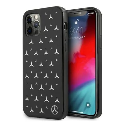 Immagine prodotto di Mercedes Mehcp12Lespbk Custodia rigida per Iphone 12 Pro Max 6.7 Nero/Nero con motivo a stelle d'argento