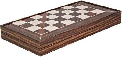 Imagen del producto de Juego de backgammon de madera, diseño en nogal, 50,8 cm