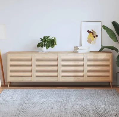 Obrázek produktu pro The Living Store šatní dveře lamelové provedení 4 ks 61,5x59,4 cm masiv