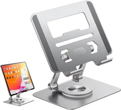 Produktbild von Famanu Laptopständer Aluminiumlegierung - 360 Grad drehbar, höhenverstellbar, faltbar