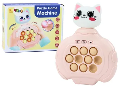Zdjęcie produktu dla Gra sensoryczna Pop-It Kotek Różowa Konsola Zręcznościowa Wibracje
