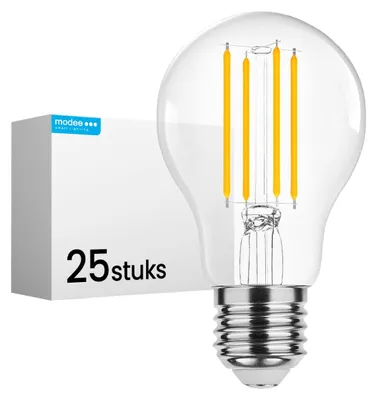 Productafbeelding van Modee LED Globelamp G80 E27 Helder - 8W 1055lm 2700K - Warmwit - Vervangt 75W - 25 stuks