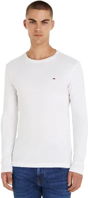 Produktbild von Tommy Jeans Herren Tjm Original Rib Longsleeve Tee Dm0dm04409 Langarm Strickober