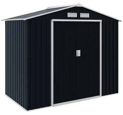 Obrázek produktu pro Zahradní přístřešek, pozinkovaná ocel, vnější rozměry 2,13 m x 1,3 m x 1,85 m