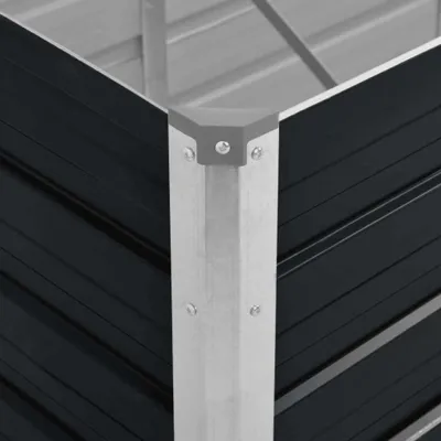 Image de vidaXL Lit surélevé de jardin Anthracite 240 x 80 x 45 cm Acier galvanisé