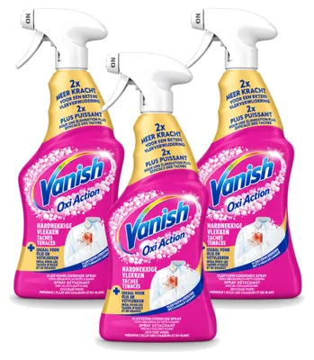 Produktbild von 3 x Vanish Oxi Action Gold Fleckenentferner Spray - 500 ml - Vorteilspackung - 3 Stücke