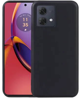 Produktbild von Mobigear Basics Schutzhülle für das Motorola Moto G85 – Flexible TPU-Hülle, Rückseite – Schwarz