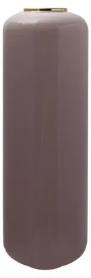 Produktbild von Art Deco Standvase aus Eisen in Altrosa und Gold