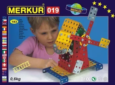 Obrázek produktu pro Merkur 019 Mlýn, 181 dílů, 10 modelů