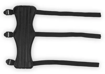 Imagen del producto de Protector de brazo ajustable para adultos, fabricado en poliuretanoresistente al desgaste, ideal para tiro con arco recurvo